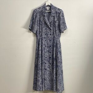 Vintage Mid Fit & Flare Dress Double breasted Women's Size 6
